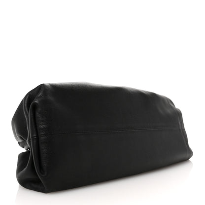 Bottega Veneta Smooth Butter Calf The Pouch Oversized Clutch Black 4 of 10