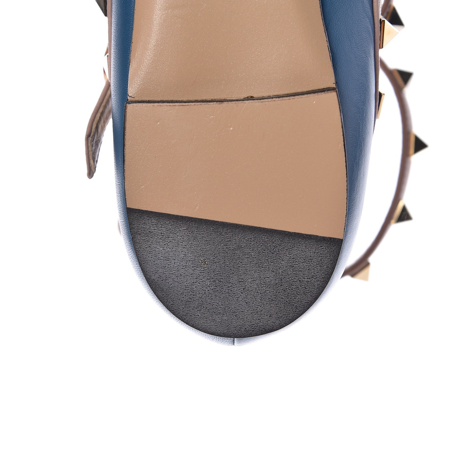 Valentino Garavani Nappa Rockstud Cage Ballerina Flats 36 Light Sapphire Poudre 11 of 13