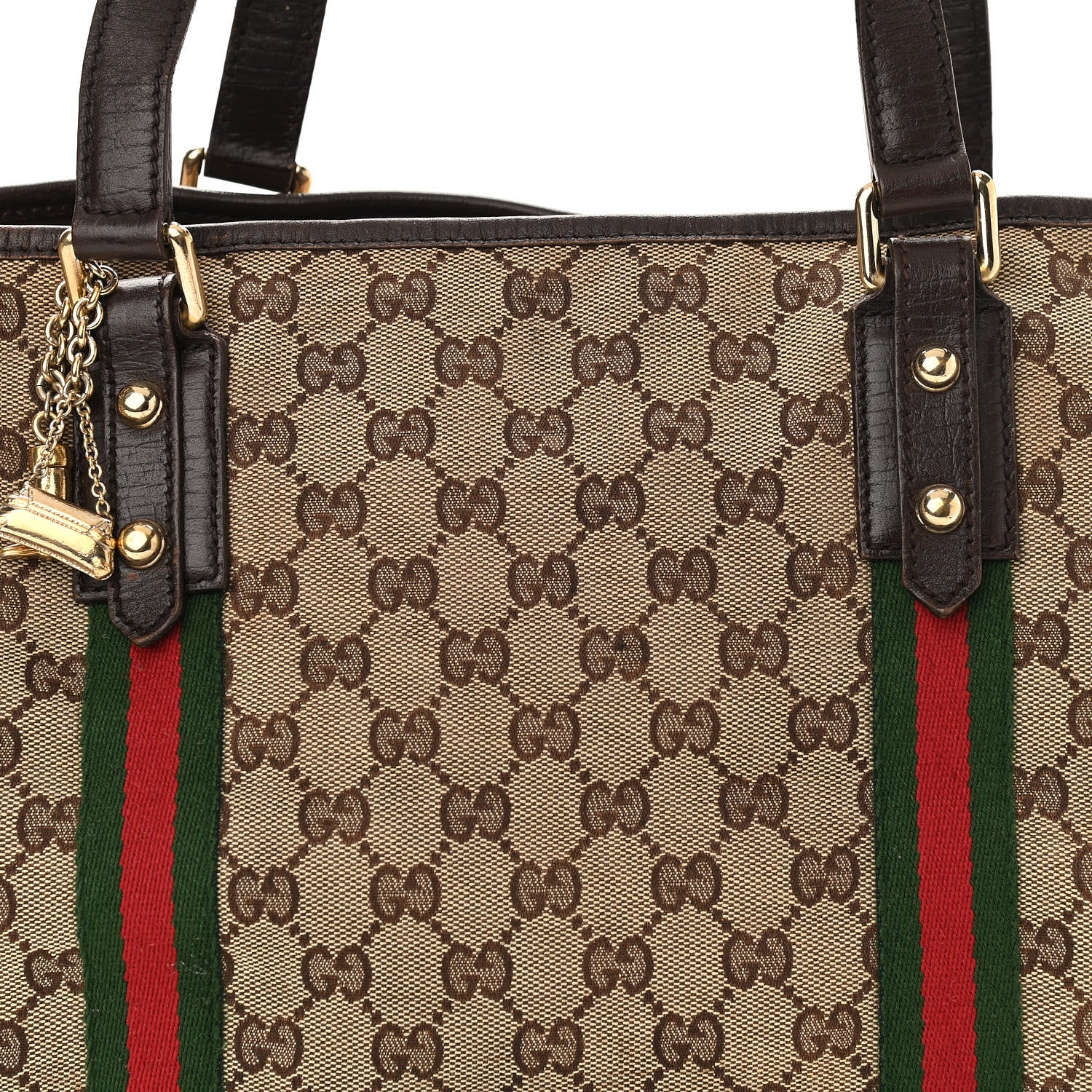 Gucci Monogram Large Jolicoeur Tote Brown 8 of 11