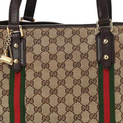 Gucci Monogram Large Jolicoeur Tote Brown 8 of 11