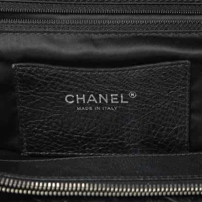 Chanel Glazed Calfskin Large On The Road Tote Black 6 of 12