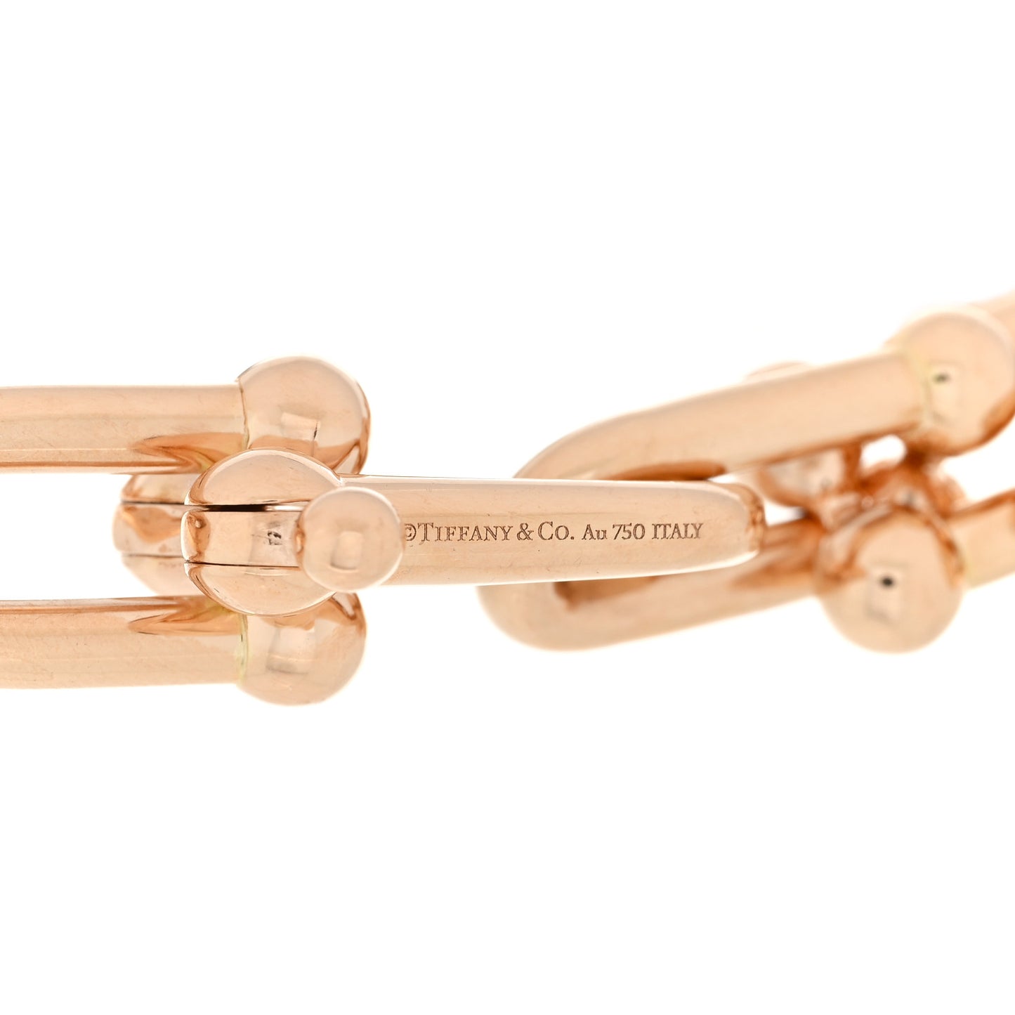 18K Rose Gold Diamond Large HardWear Link Bracelet