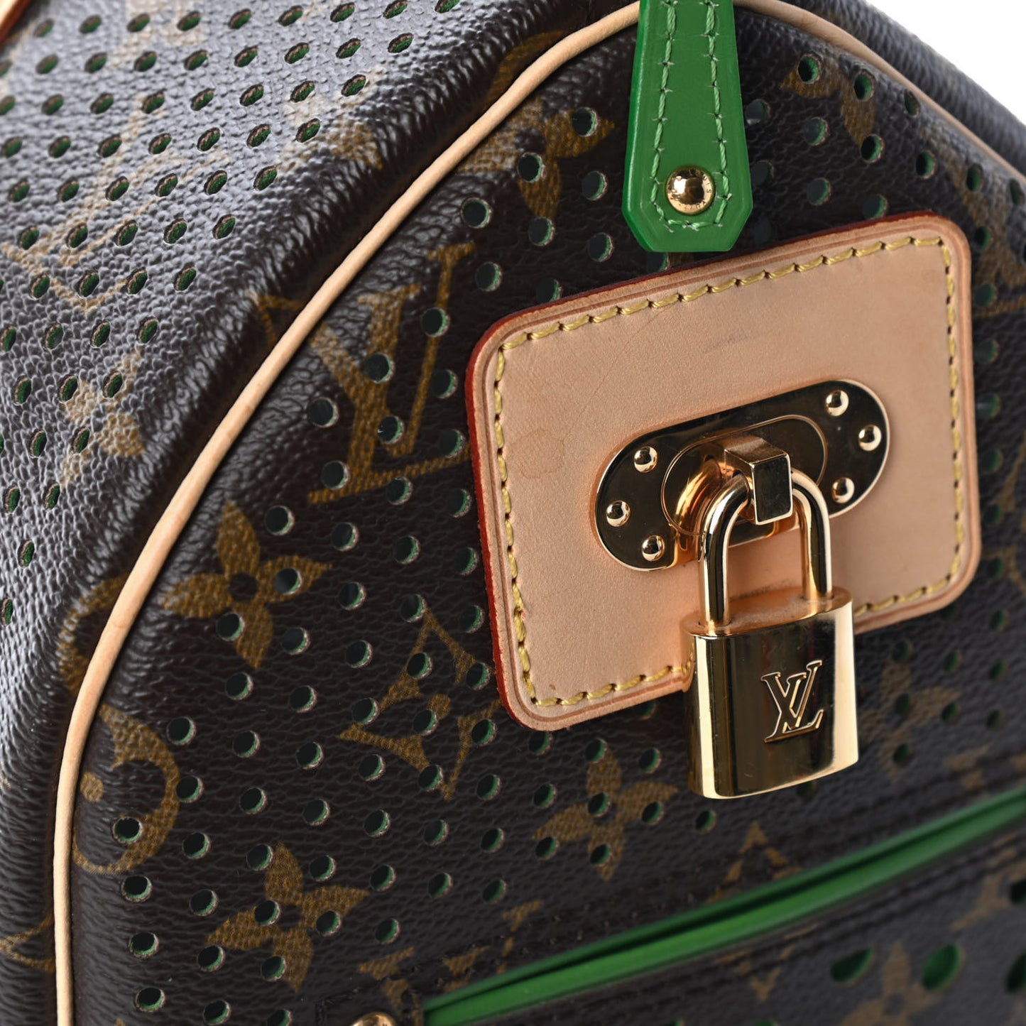 Monogram Perforated Speedy 30 Green