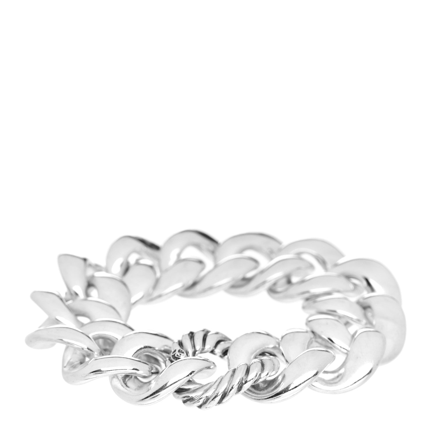 David Yurman Sterling Silver Cordelia Curb Link Bracelet 3 of 4