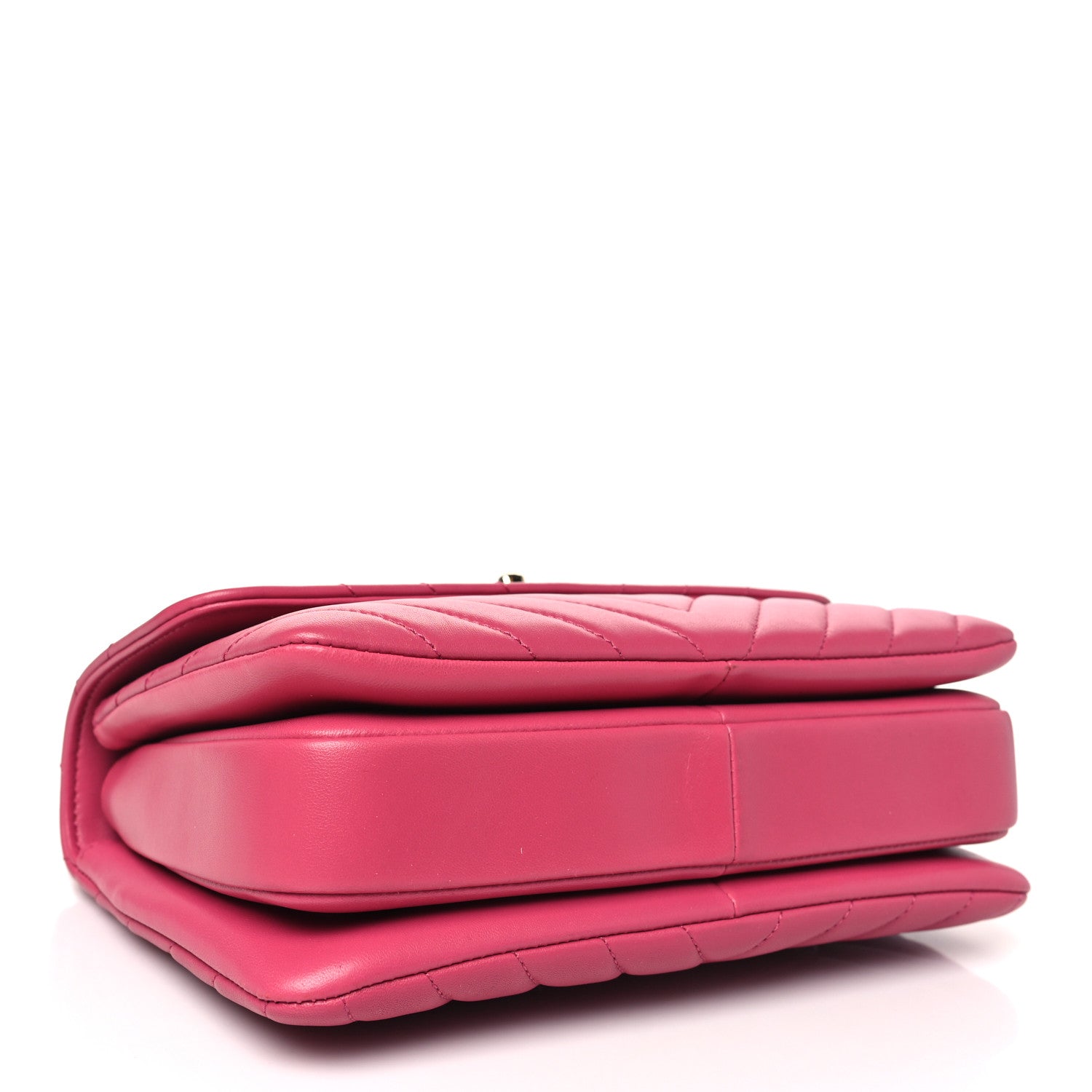 Chanel Lambskin Chevron Quilted Small Trendy CC Dual Handle Flap Bag Pink 4 of 11
