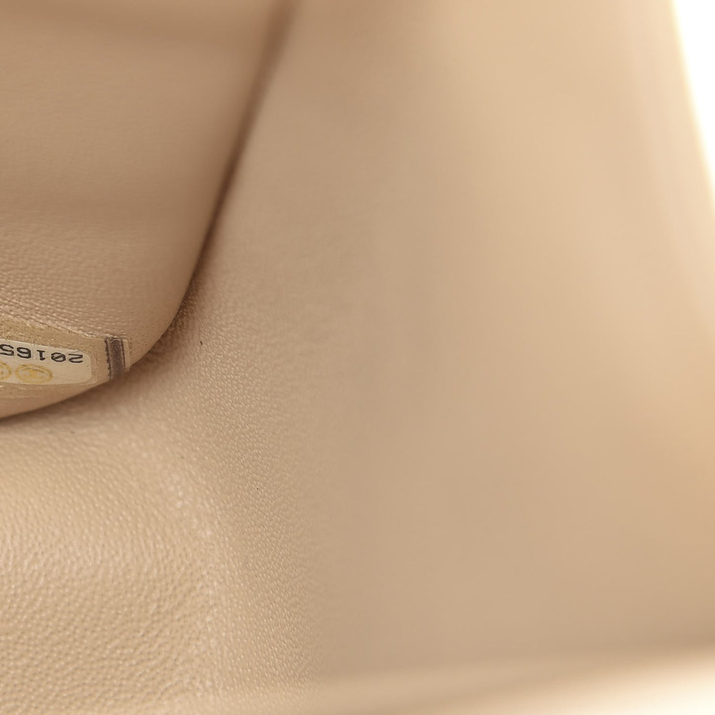 Lambskin Quilted Jumbo Double Flap Beige Clair