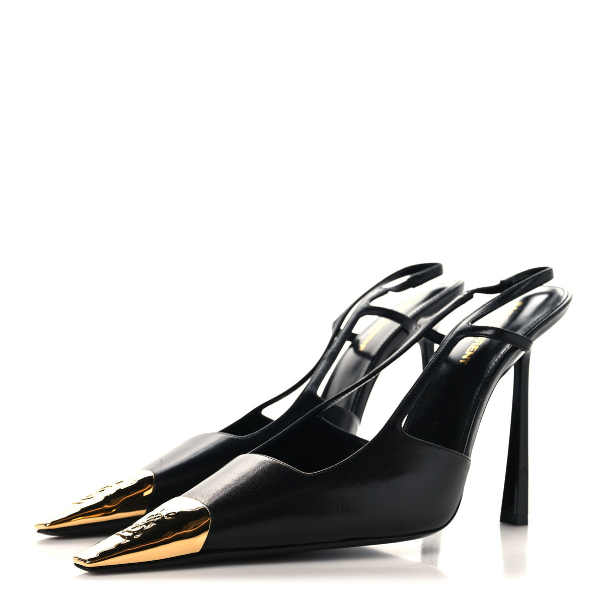 Smooth Calfskin Jeanne 110 Slingback Pumps 41 Black