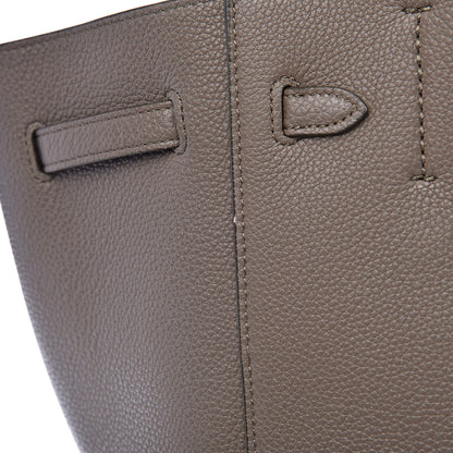 Celine Soft Grained Calfskin Small Belt Cabas Phantom Taupe 15 of 15