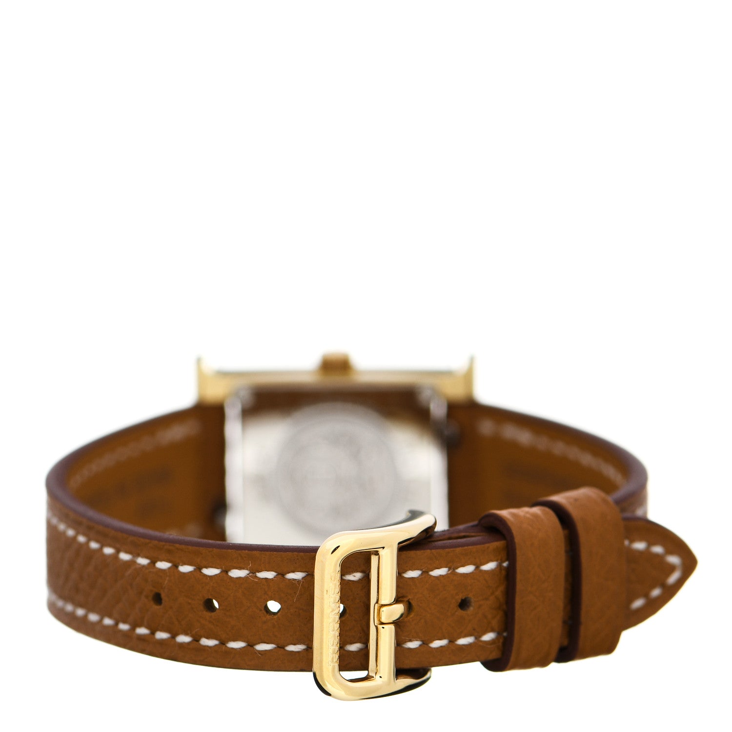 Hermes Stainless Steel Epsom 17.2mm Heure H Hour Quartz Watch Gold 3 of 5