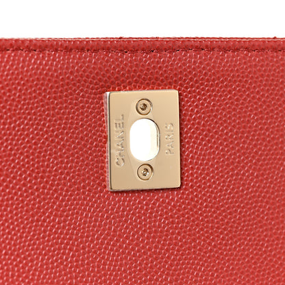 Chanel Caviar Quilted Medium Business Affinity Flap Red 11 of 12