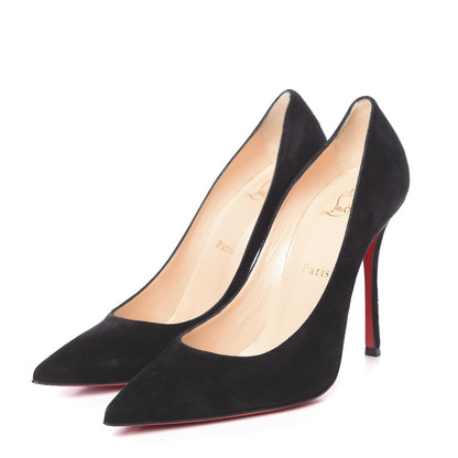 Christian Louboutin Veau Velours Decoltish 100 Pumps 38 Black 3 of 11