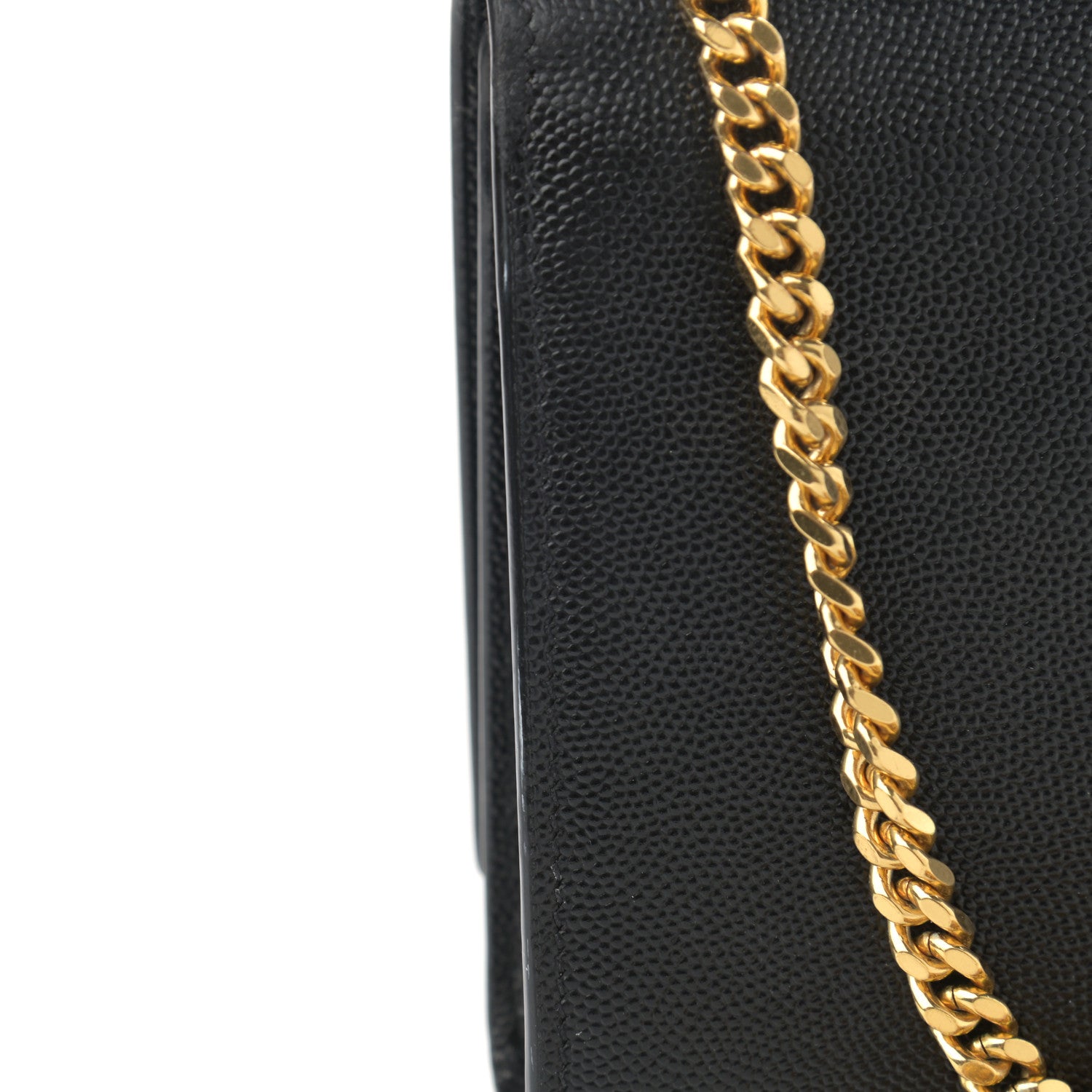 Saint Laurent Grain De Poudre Small Monogram Kate Satchel Black 12 of 14