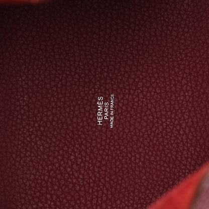 Hermes Taurillon Clemence Picotin Lock 18 PM Rouge Grenat 5 of 11