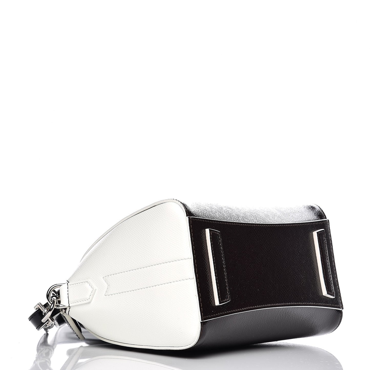 Patent Mini Tri-Color Antigona Black White Brown
