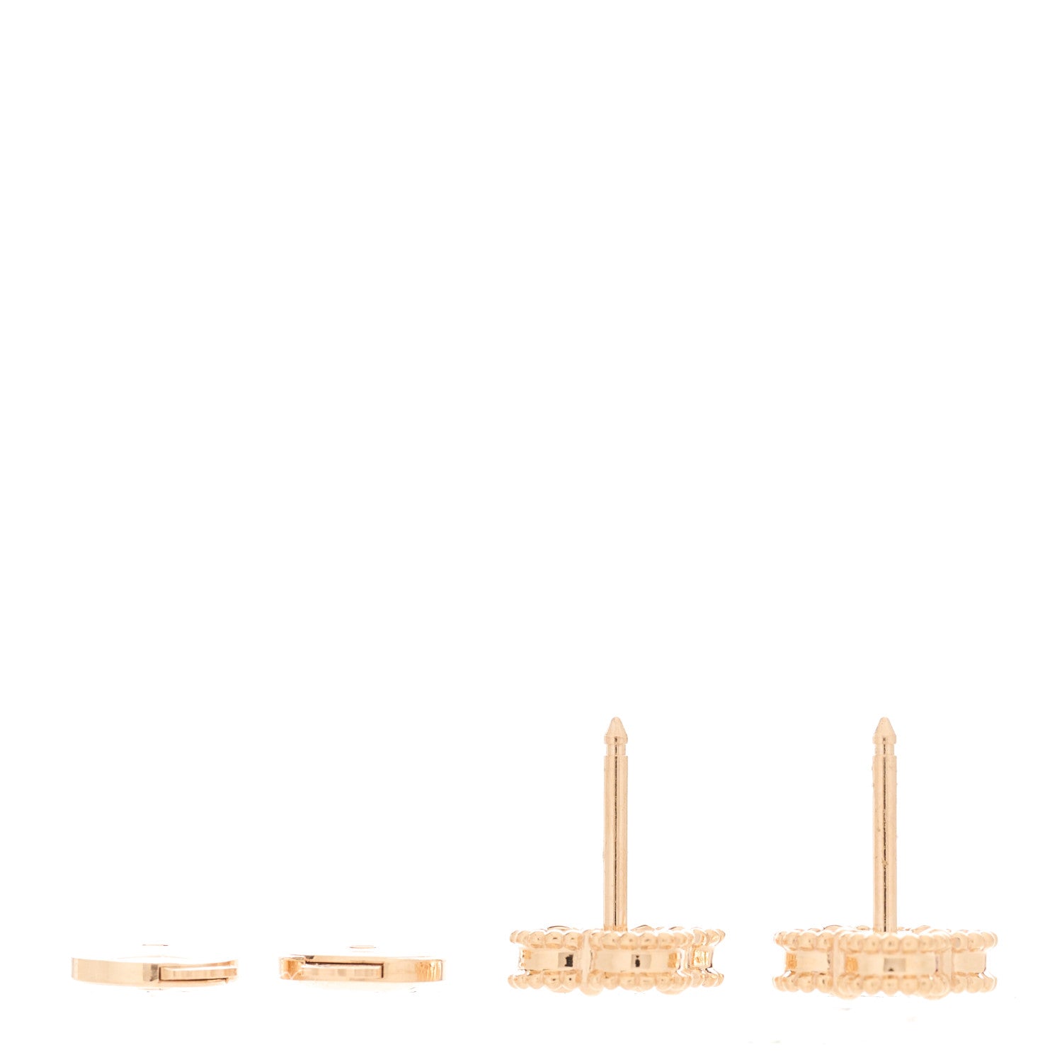 Van Cleef & Arpels VAN CLEEF & ARPELS 18K Rose Gold Carnelian Sweet Alhambra Earrings 3 of 5