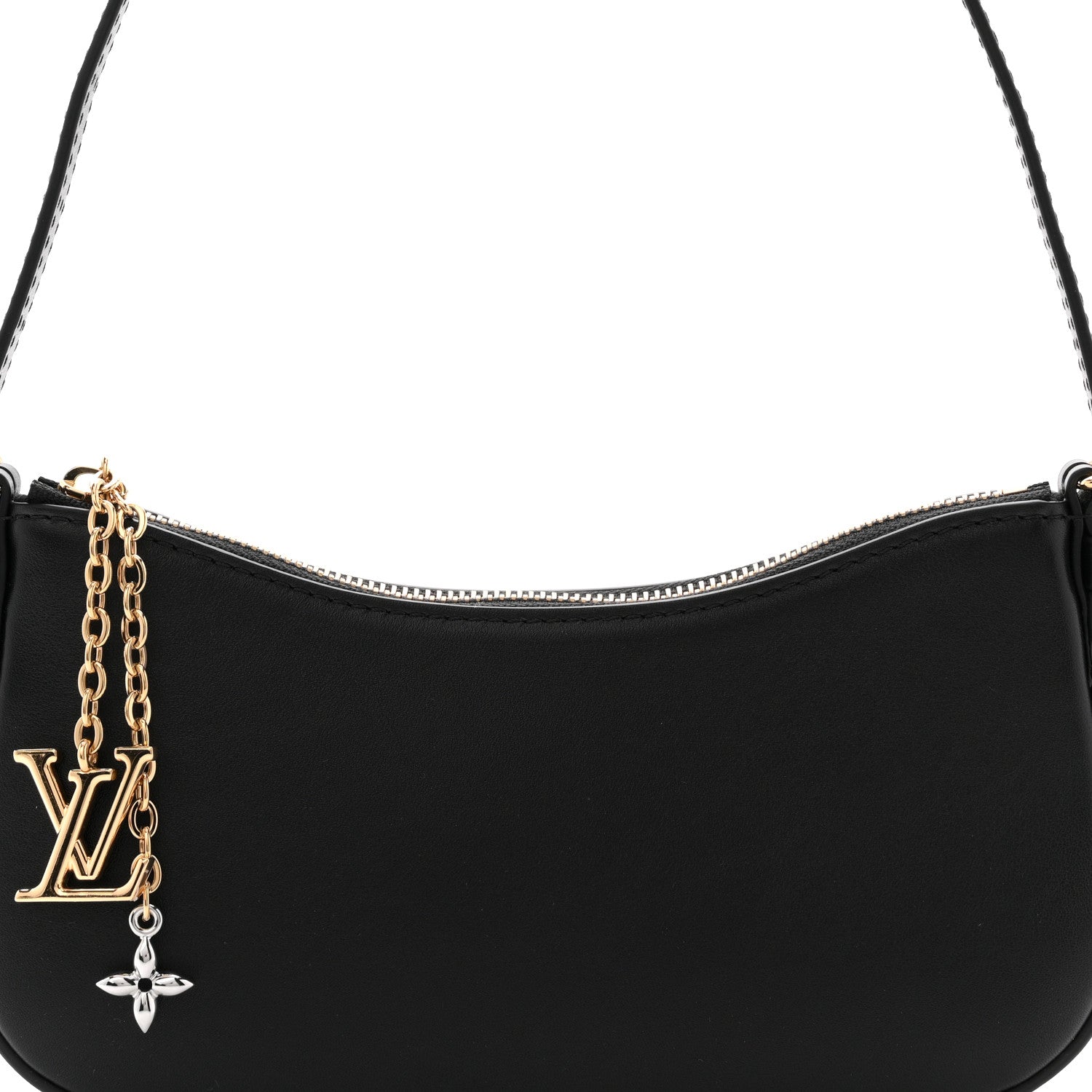 Louis Vuitton Calfskin LV Bloom Pochette  Black 7 of 11