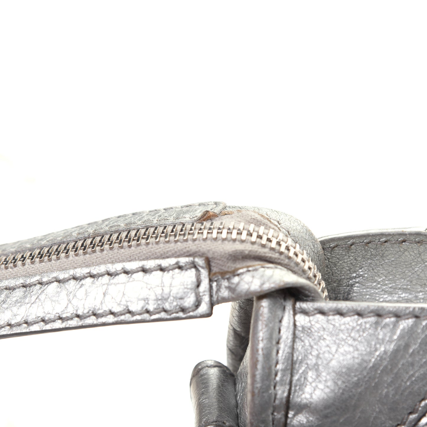 Agneau Giant 12 Silver Hardware Mini City Gris Aluminum