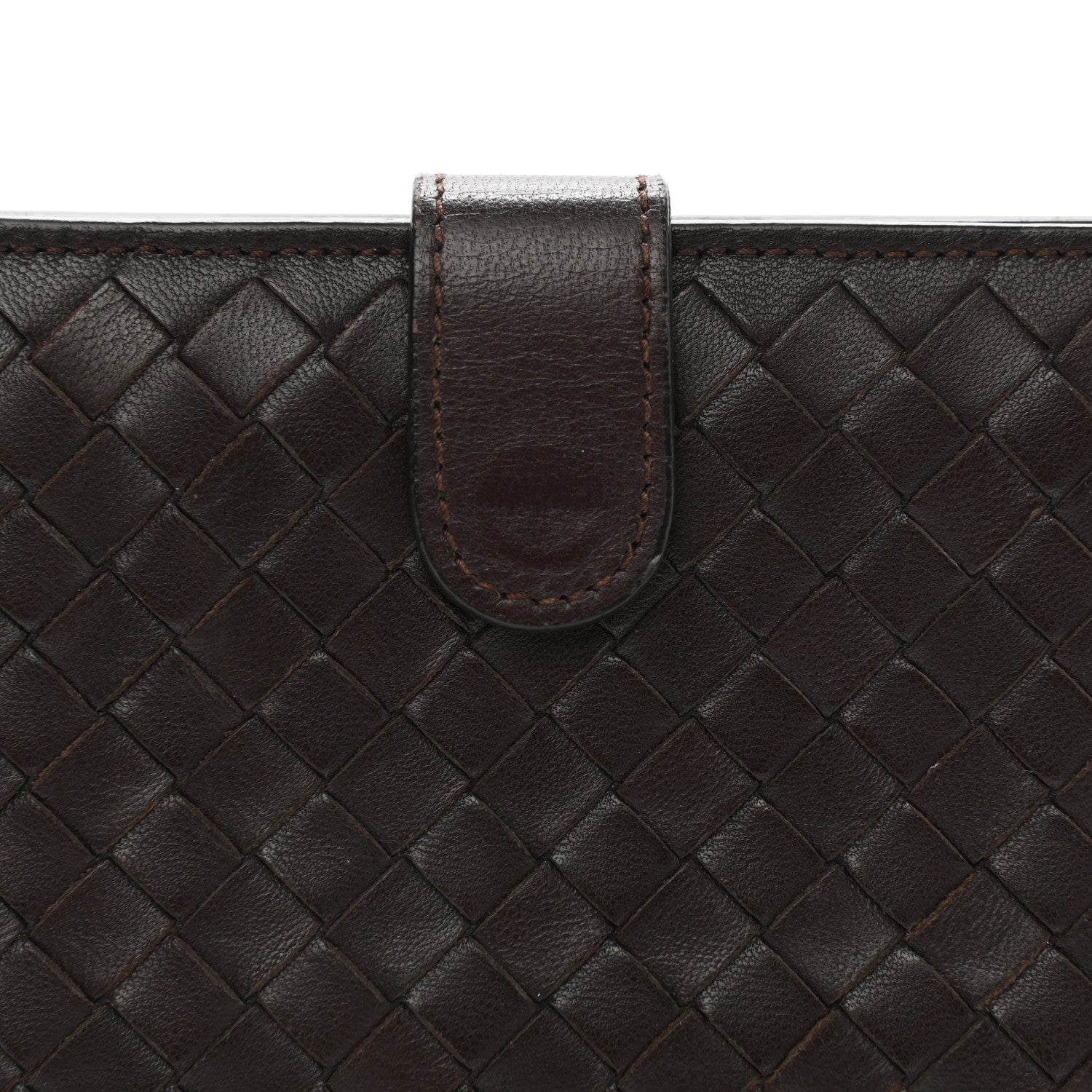 Bottega Veneta Nappa Intrecciato Continental Snap Wallet Brown Coffee 10 of 11
