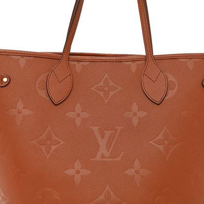 Louis Vuitton Empreinte Monogram Giant Neverfull MM Cognac 8 of 10
