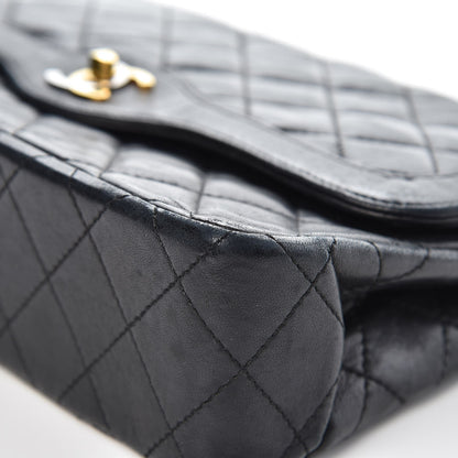 Chanel Lambskin Quilted Medium Double Flap Black 14 of 16