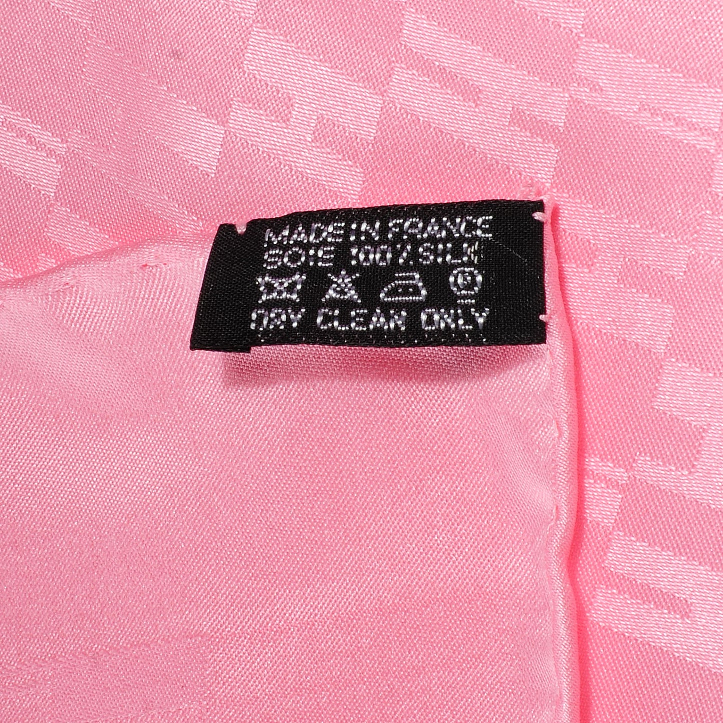 Silk Grand H Faconnee Mens Pocket Square Rose