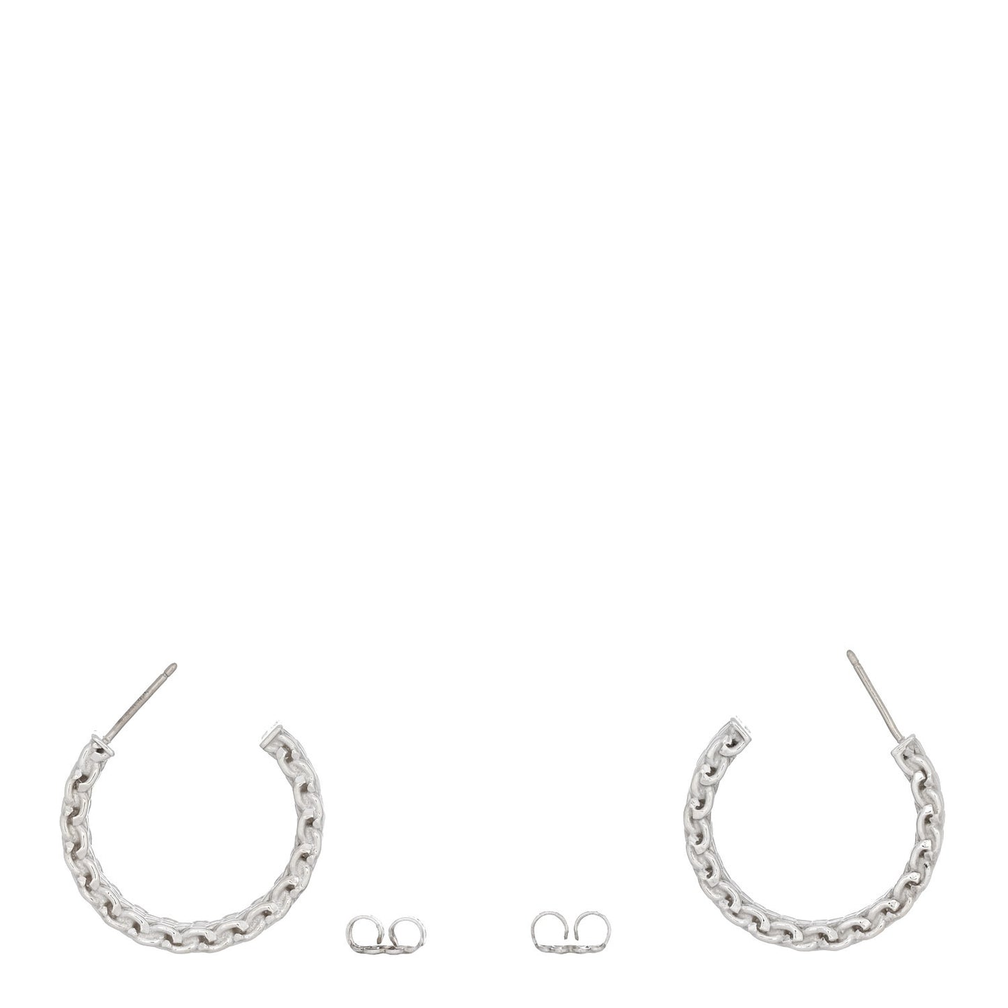 Sterling Silver Wide Somerset Hoop Earrings