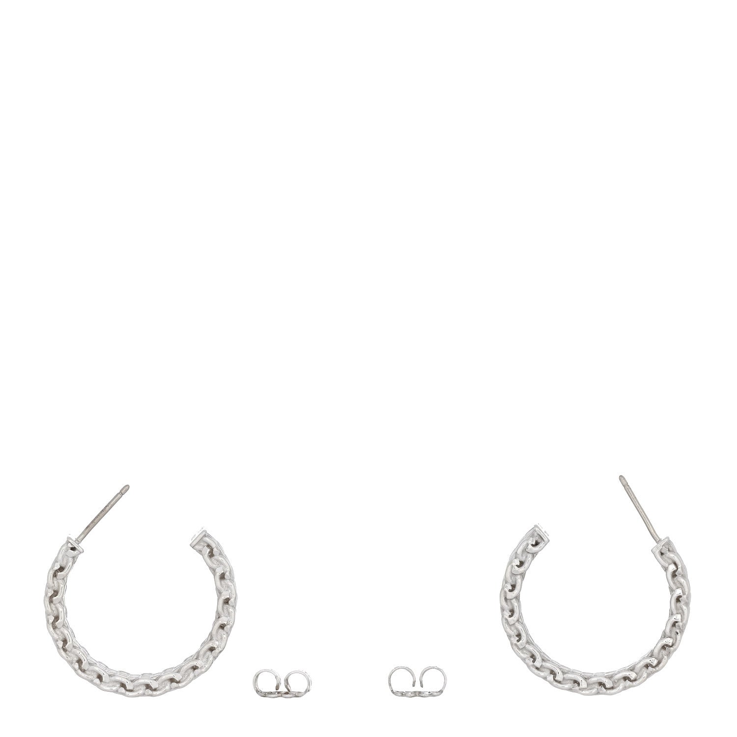 Tiffany Sterling Silver Wide Somerset Hoop Earrings 3 of 4