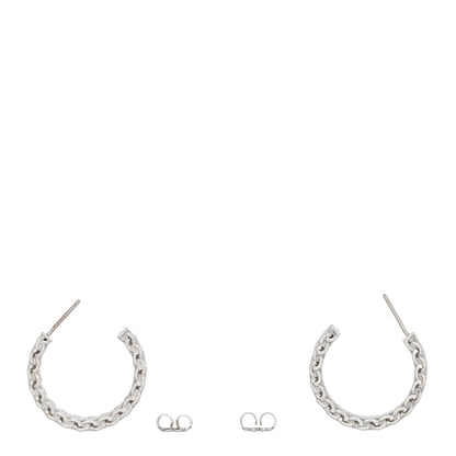 Tiffany Sterling Silver Wide Somerset Hoop Earrings 3 of 4