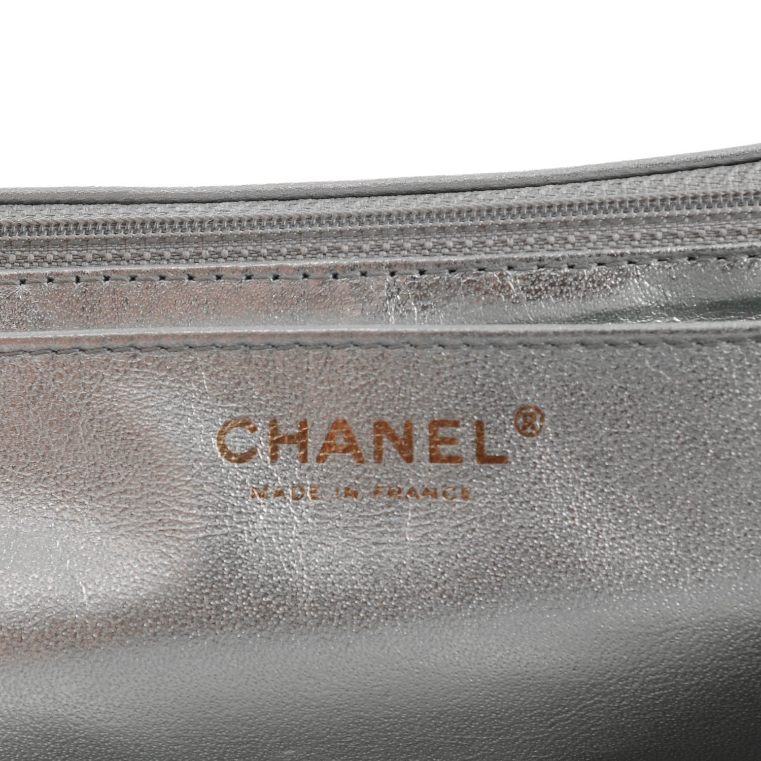 Chanel Metallic Lambskin Quilted Maxi Single Flap Silver 9 of 10