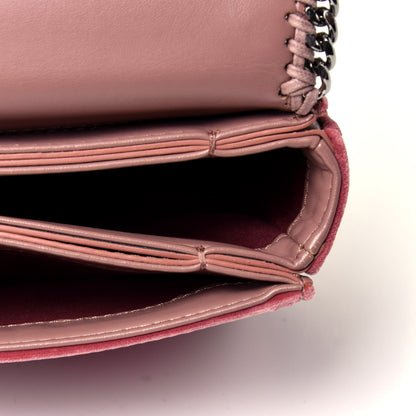 Stella McCartney Velvet Falabella Box Shoulder Bag Pink 6 of 14