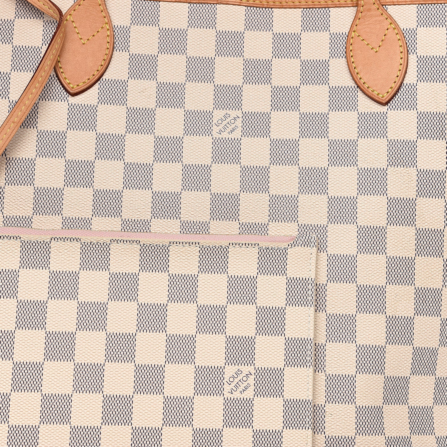 Louis Vuitton Damier Azur Neo Neverfull MM Rose Ballerine 19 of 19