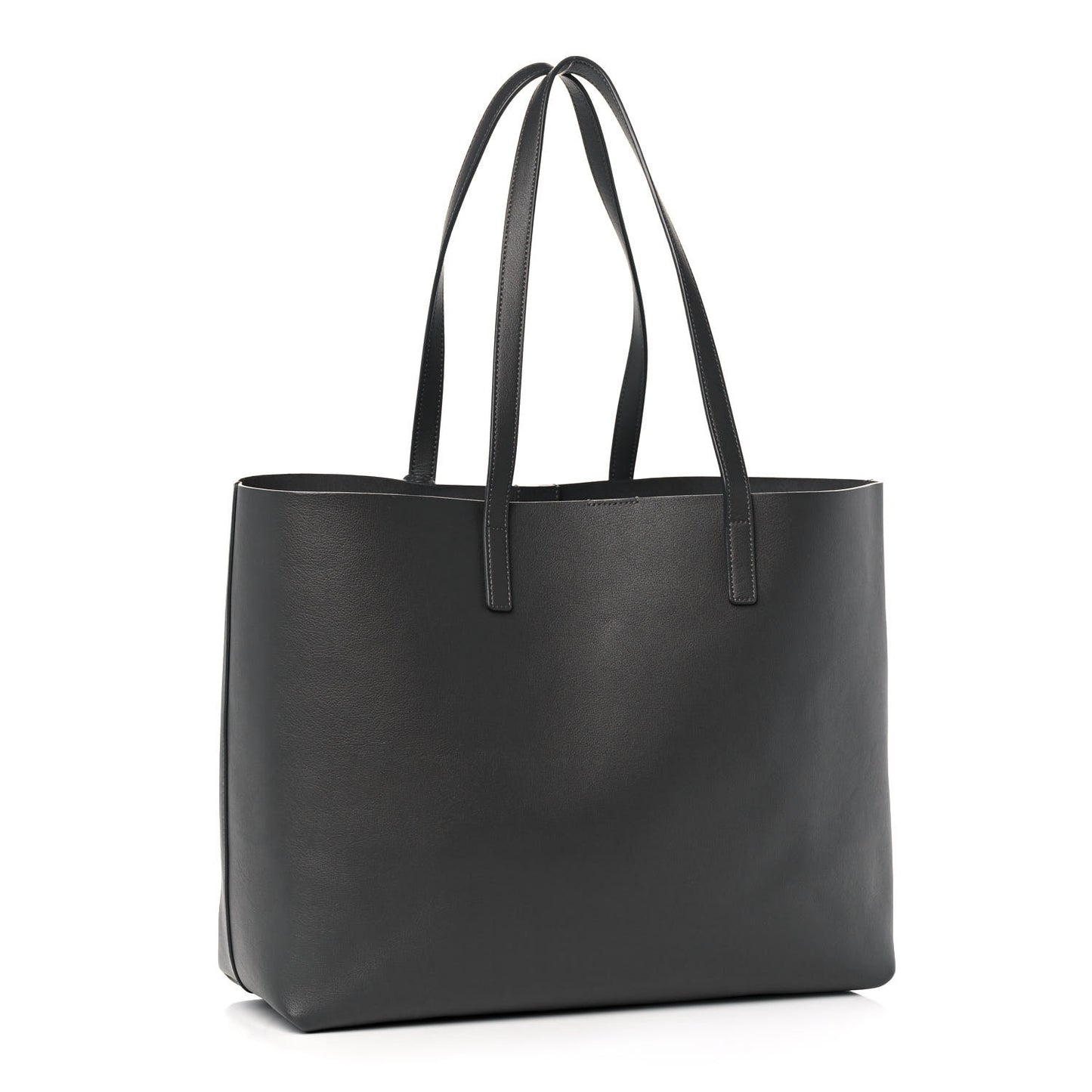 Calfskin Large Shopping Tote Storm