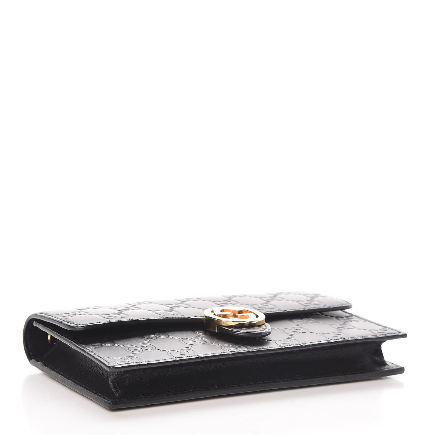 Guccissima Icon Chain Wallet Black