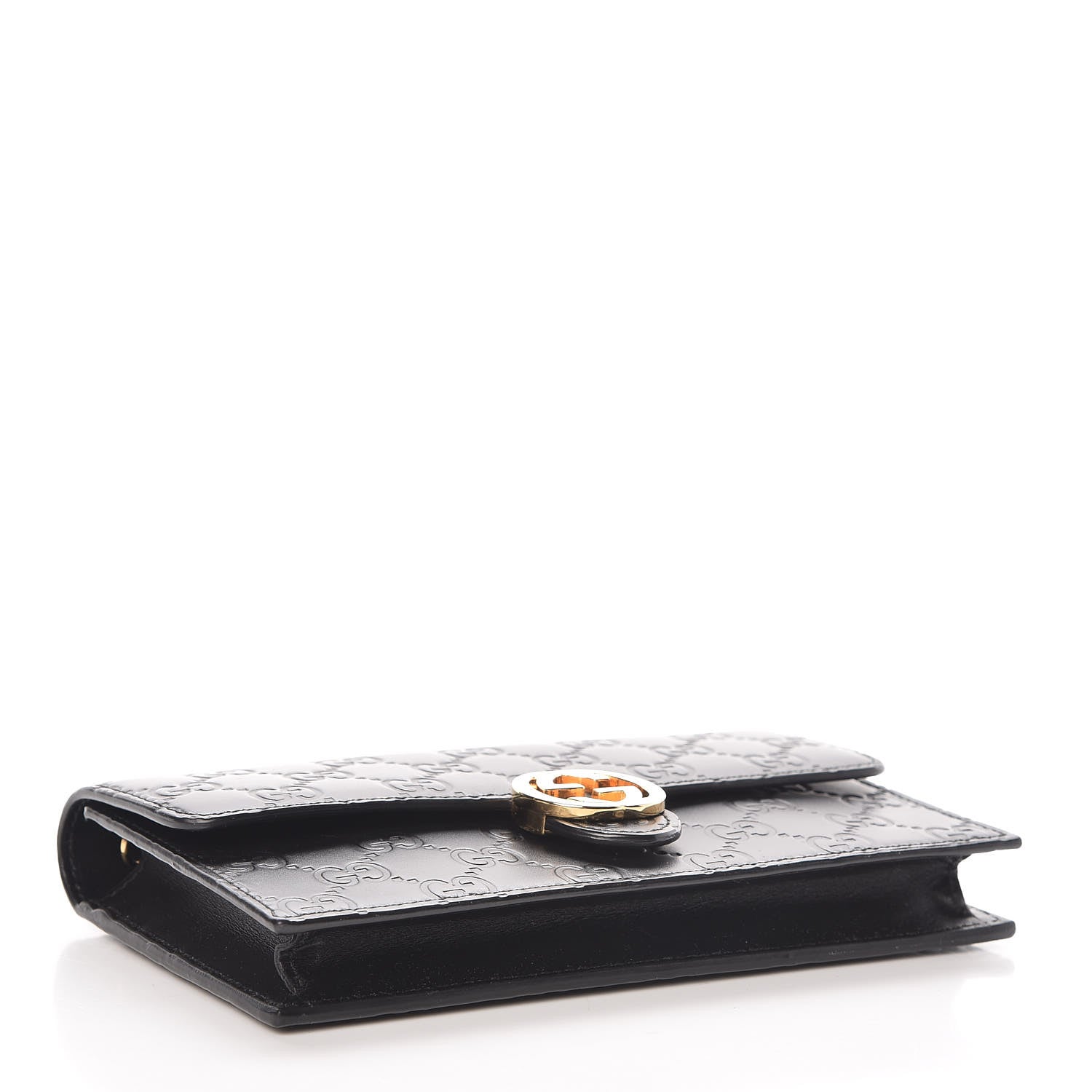 Gucci Guccissima Icon Chain Wallet Black 4 of 10
