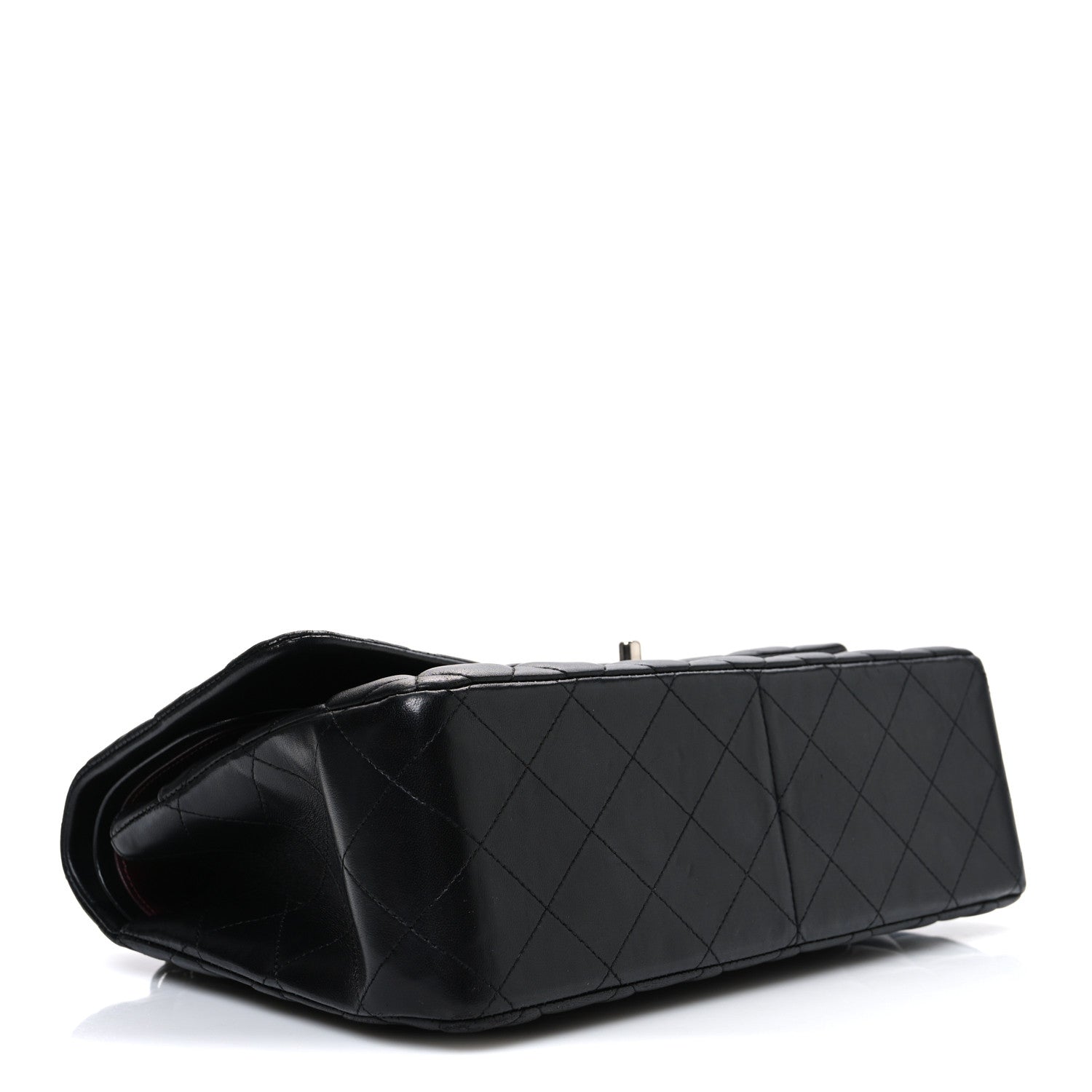 Chanel Lambskin Quilted Jumbo Double Flap Black 4 of 10