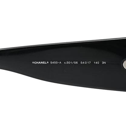 Chanel Acetate CC Logo Sunglasses 5450 Black 5 of 7