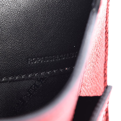 Burberry Metallic Calfskin Envelope Clutch Red 9 of 9
