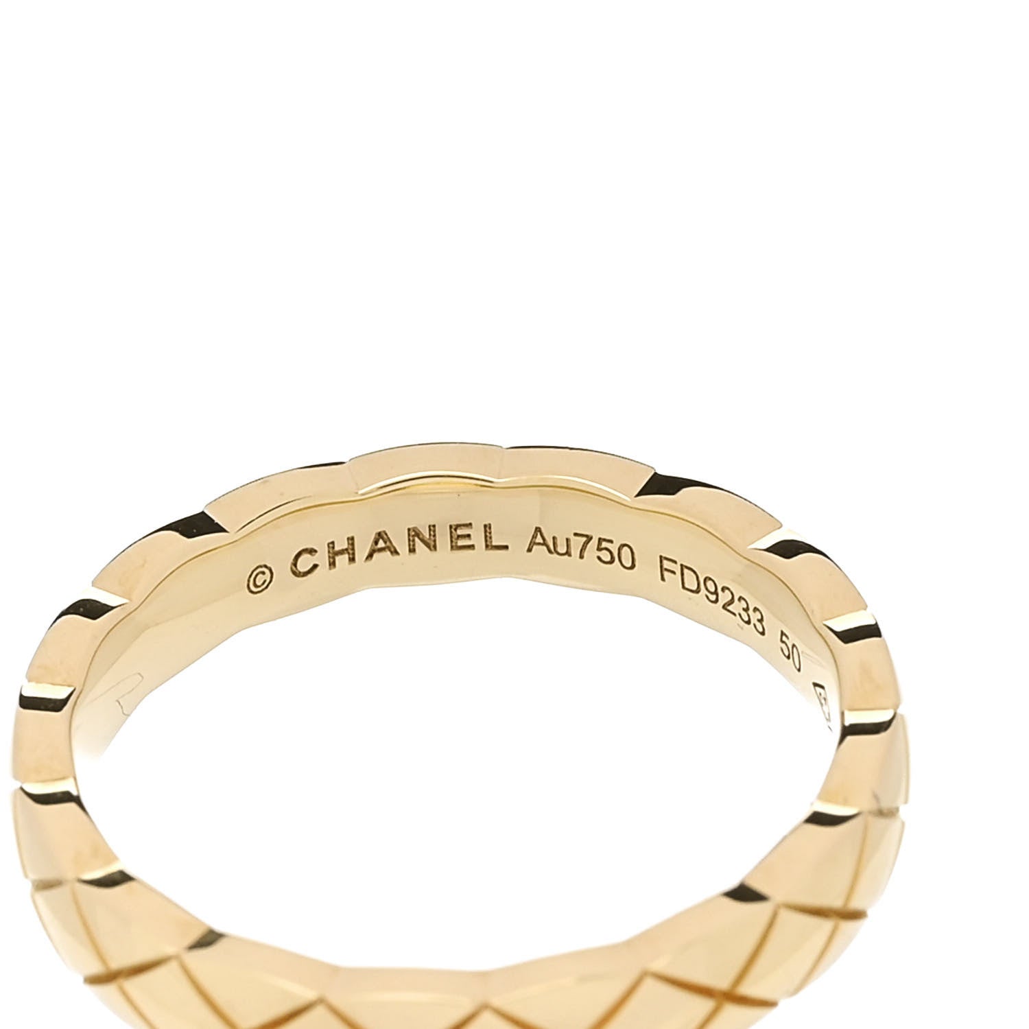 Chanel 18K Yellow Gold Mini Coco Crush Ring 50 5.25 1854892