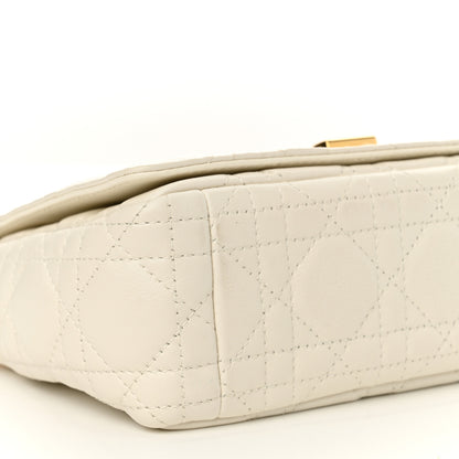 Christian Dior Lambskin Cannage Small Caro Bag Ivory 9 of 14