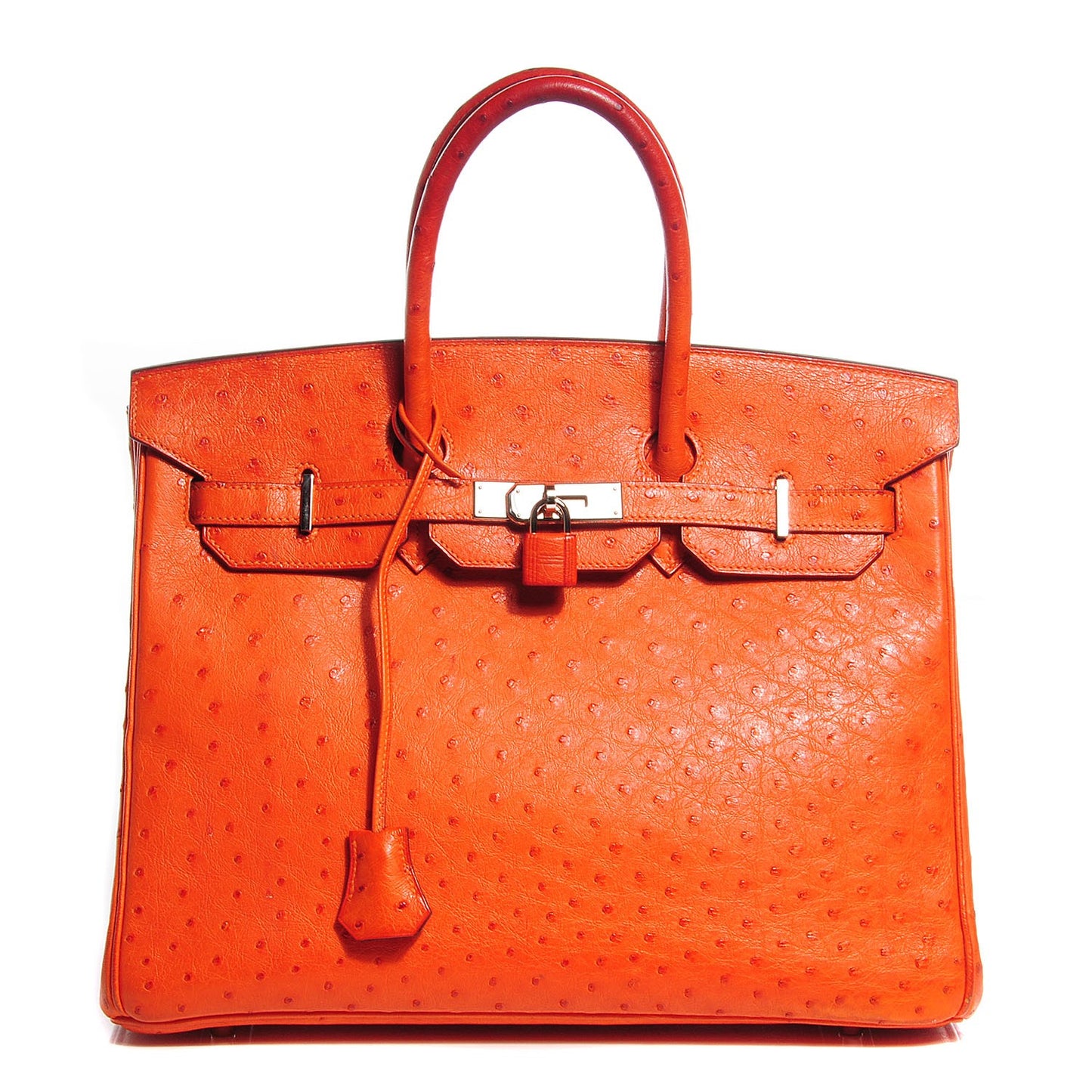 Ostrich Birkin 35 Orange