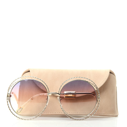 Chloe Metal Oversized Round Carlina Sunglasses CE114ST Rainbow 7 of 7