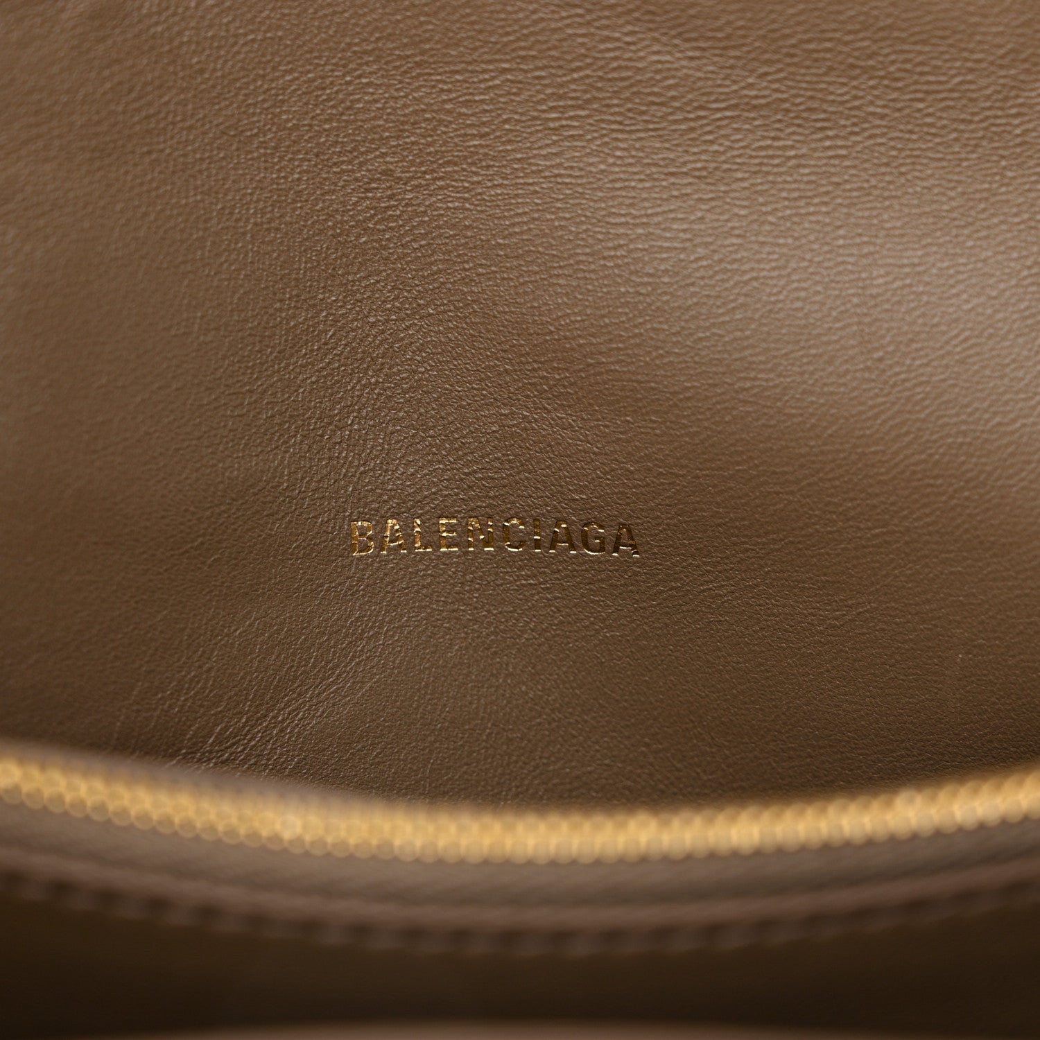 Balenciaga Extra Supple Calfskin Crocodile Embossed Small Crush Chain Bag Dark Mink Grey 6 of 9