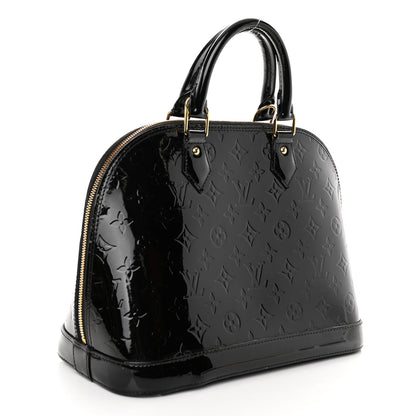Louis Vuitton Vernis Alma PM Black 3 of 11