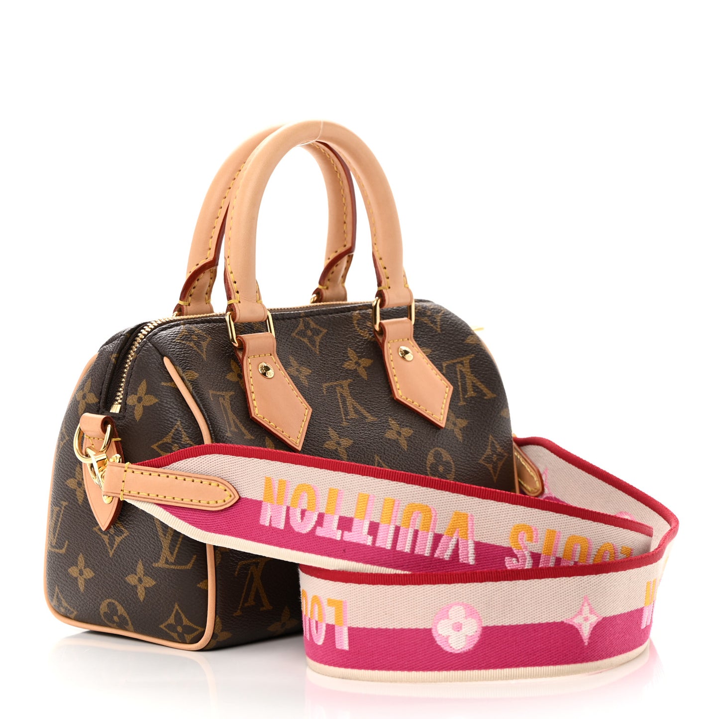Monogram Speedy Bandouliere 20 Fuchsia