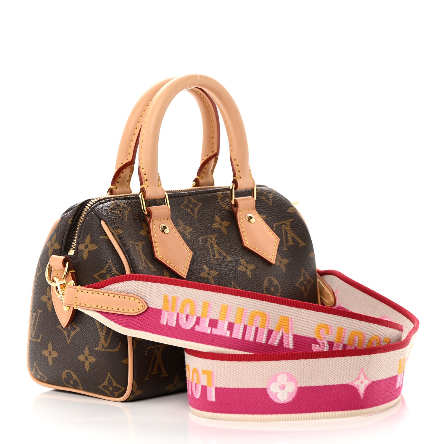 Louis Vuitton Monogram Speedy Bandouliere 20 Fuchsia 3 of 12
