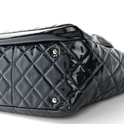 Chanel Patent Quilted Chic and Glitter Large Tote Black 9 of 9