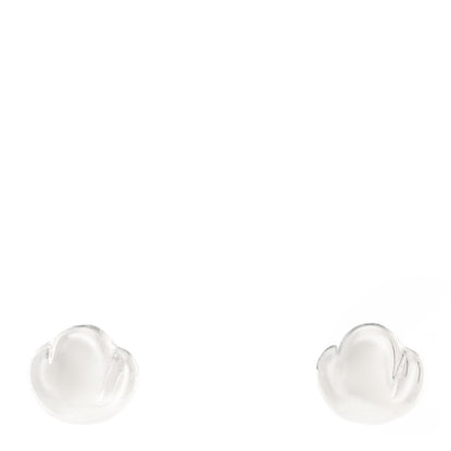 Tiffany Sterling Silver Elsa Peretti Nugget Earrings 1 of 4