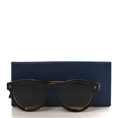 Louis Vuitton Acetate LV Urban Round Sunglasses Z2404W Black Orange 7 of 7