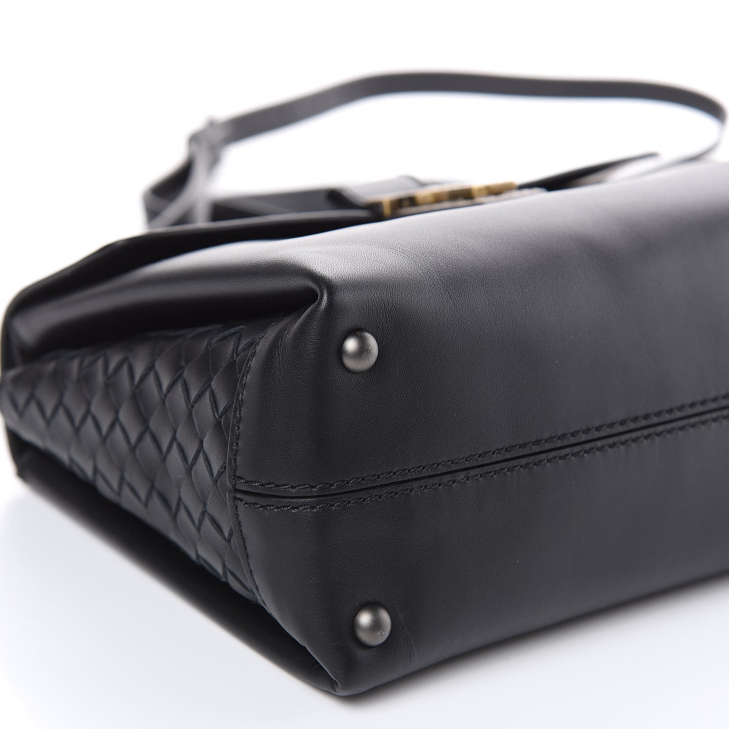 Nappa Small Piazza Bag Black