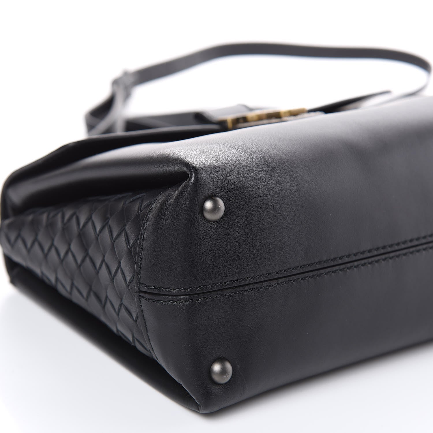 Bottega Veneta Nappa Small Piazza Bag Black 7 of 13